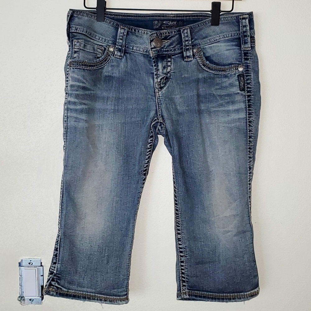 Silver Jean shorts